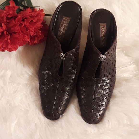 HP ×2 🎉PRICE  DROP BEAUTIFUL BRIGHTON TYNAN MULES - Picture 2 of 8